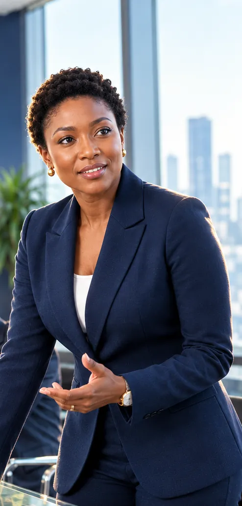 A facilitator leading a professional development session in a boardroom